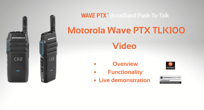 Motorola Wave PTX TLK100 VIDEO