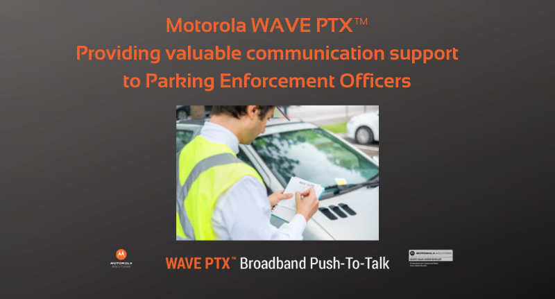 motorola wave ptx parking enforcement officer